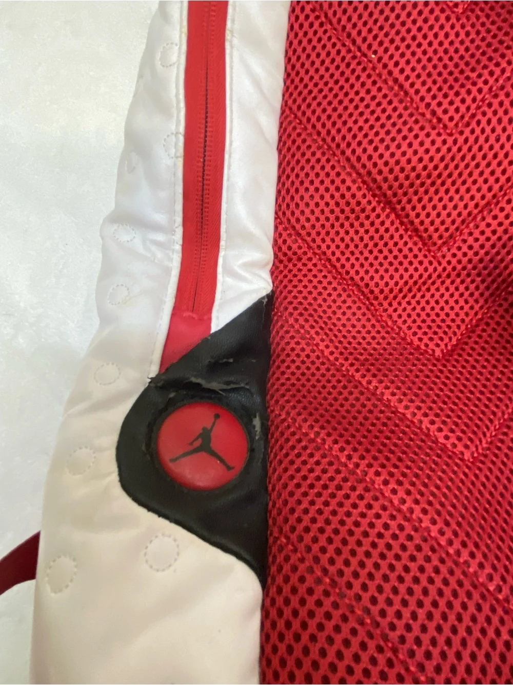 Air Jordan 13 RETRO Backpack White/Red Nike Adjustable Japan